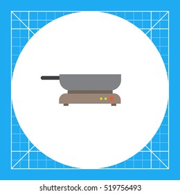 Frying pan on hotplate