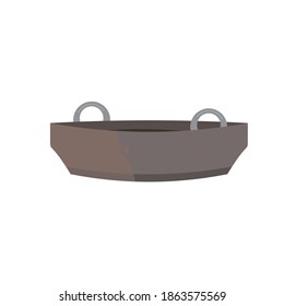a frying pan on a white background