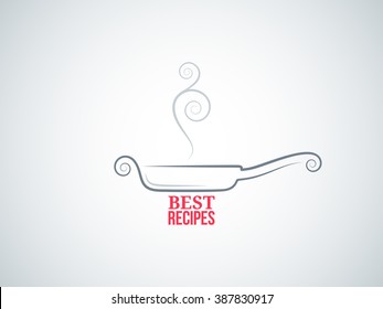 frying pan ornate vector background