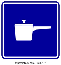 frying pan restaurant or kitchen sign