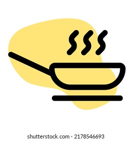 Frying pan with for saute the cooking items
