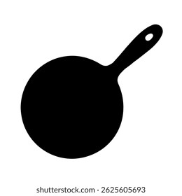 Frying Pan Silhouette. vector illustration