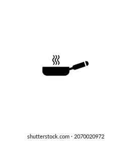 Frying pan simple flat icon vector illustration
