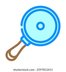 frying pan titanium ultralight color icon vector. frying pan titanium ultralight sign. isolated symbol illustration