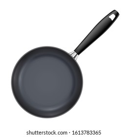 Frying pan. Vector 3d illustration isolated on white background