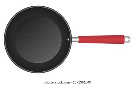 Frying pan vector design illustration isolated on white background