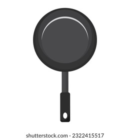 Frying pan vector flat design illustration asset template image