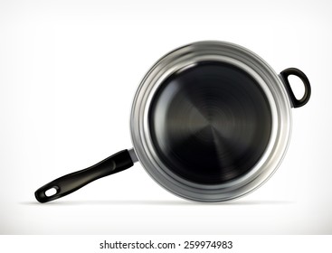 Frying pan, vector icon