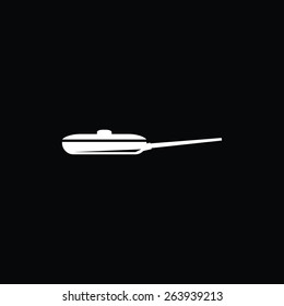 Frying pan vector icon
