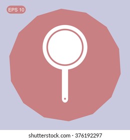Frying pan vector icon