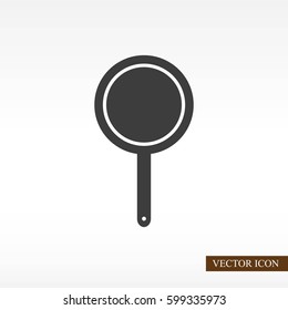 Frying pan vector icon