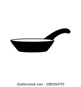 Frying pan vector icon. Illustration on a flat design style.