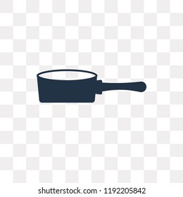 Frying Pan vector icon isolated on transparent background, Frying Pan transparency concept can be used web and mobile