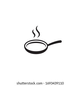 Frying pan vector icon isolated