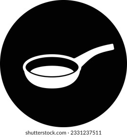 frying pan vector illustration isolated on white background