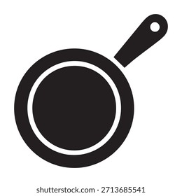 Frying pan vector illustration isolated on white background