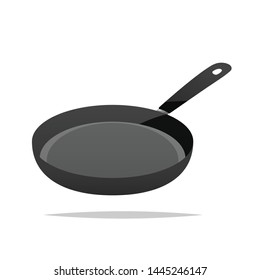 Frying pan vector isolated illustration