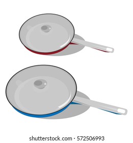 Frying pans isolated