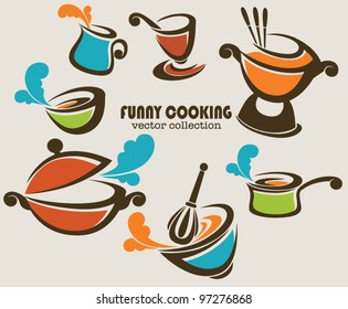 Frying Pans, Woks And Other Kitchen Stuff, Vector Collection