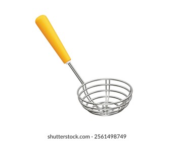 Frying Strainer icon illustration 3d