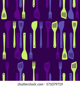 Frying tools - vector background