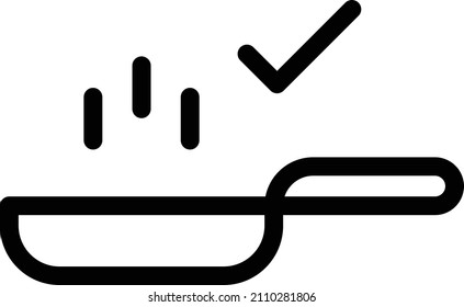 frying Vector illustration on a transparent background. Premium quality symbols. Stroke vector icon for concept and graphic design.