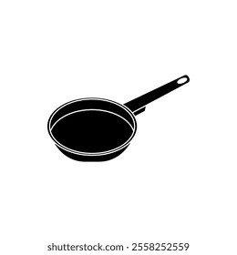 Fryingpan icon flat style isolated. Vector