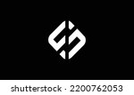  FS alphabet letter icon logo design 
