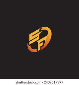FS combination letter unique initials logo esport for gaming team, youtube, twitch