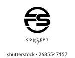 FS Creative Circle Monogram Logo Design – Modern Branding Concept