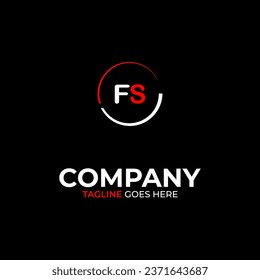 FS creative modern letters logo design template