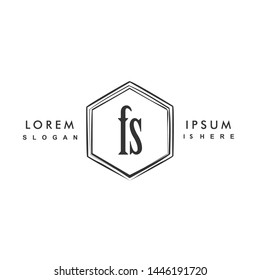 FS Initial beauty monogram logo vector