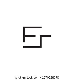 fs initial letter vector logo