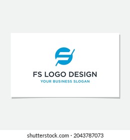 FS INITIAL LOGO DESIGN VECTOR