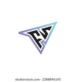 FS letter combination cool logo esport or gaming initial logo as a inspirational concept design