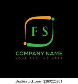 FS letter logo creative design. FS unique design.
