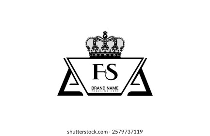 FS letter logo creative design with vector graphic FS simple and modern logo