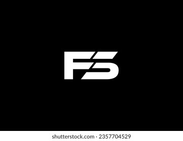 FS letter logo design and vector template logo