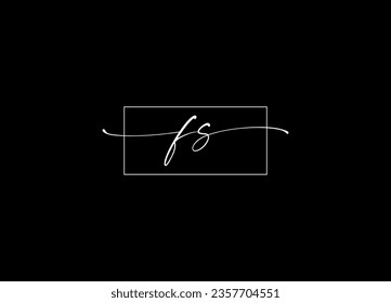 FS letter logo design and vector template logo