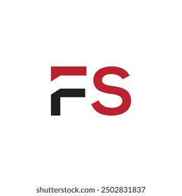 VECTOR de diseño de logotipo de letra FS
