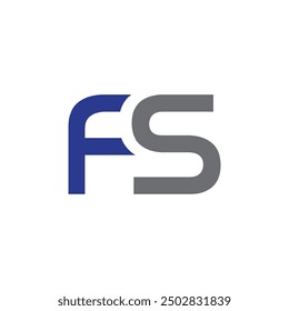 VECTOR de diseño de logotipo de letra FS