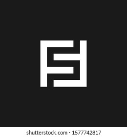 FS Letter Logo Design.initial SF Icon Template