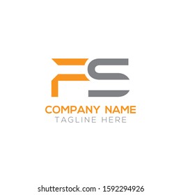 Fs Letter Logo Modern Business Vector Stock Vector (royalty Free 