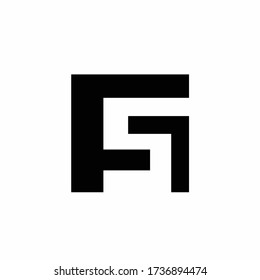 FS logo design, letter F and letter S logo