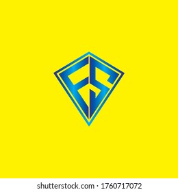 Diseño de logotipos FS con diseño moderno  