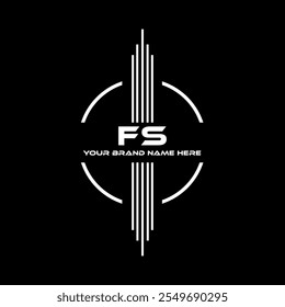 FS logo design, FS simple and modern logo. FS luxurious alphabet design