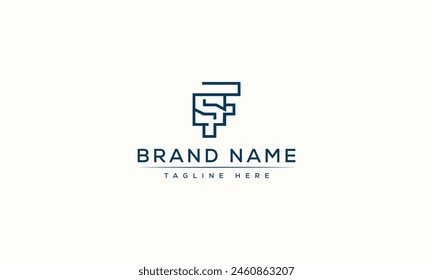 FS logo Design Template Vector Graphic Branding Element.