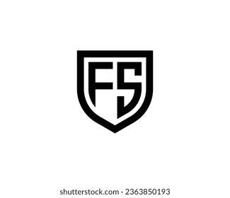 FS logo design vector template