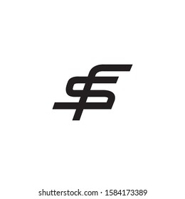 Diseño sencillo y limpio del logotipo de FS
letra combinada F & S