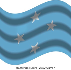 f.s micronesia flag with wind icon